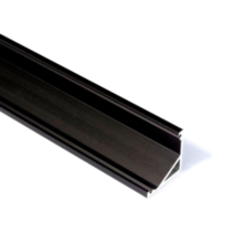 Muster LED Aluminiumprofil C12 Schwarz für LED Streifen – 2m Länge