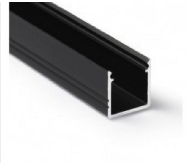 SLIM02 LED-Aluminiumprofil ZWART – 2000 mm, 10 mm brede Nut, diffuus matt, für LED-Streifen, IP20, einfach zu montieren, inkl. Montagezubehör SLIM02 LED-Aluminiumprofil ZWART – 2000 mm, 10 mm brede Nut, diffuus matt, für LED-Streifen, IP20, einfach zu montieren, inkl. Montagezubehör