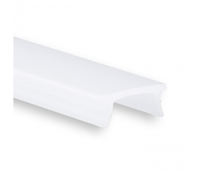 6 Meter zusätzliche opale LED-Profilabdeckung für SLIM08ALU/SLIM08ZWART – Diffusor für LED-Streifen, präzise Kantenbeleuchtung, Aluminiumprofil, hochwertige Lichtstreuung, passend für 8 mm LED-Bänder