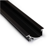 Muster LED Aluminium Profil F8 Schwarz für LED Streifen – 8 mm Breite