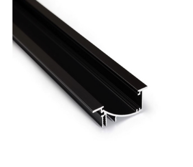 LED-Profil F8ZWART – Hochwertiges Aluminiumprofil für LED-Streifen, 8 mm Breite, schwarz eloxiert, ideal für indirekte Beleuchtung, Montage mit Klebeband oder Schrauben, 1 m Länge, IP20, DIN-konform LED-Profil F8ZWART – Hochwertiges Aluminiumprofil für LED-Streifen, 8 mm Breite, schwarz eloxiert, ideal für indirekte Beleuchtung, Montage mit Klebeband oder Schrauben, 1 m Länge, IP20, DIN-konform