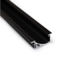 LED-Profil F8ZWART – Hochwertiges Aluminiumprofil für LED-Streifen, 8 mm Breite, schwarz eloxiert, ideal für indirekte Beleuchtung, Montage mit Klebeband oder Schrauben, 1 m Länge, IP20, DIN-konform