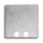 Endkappe für LED-Aluminiumprofil 18ALU ohne Kabeldurchführung – Passend für LED-Streifen, 18 mm Breite, präzise Montage, hochwertiges Aluminium, staub- und spritzwassergeschützt