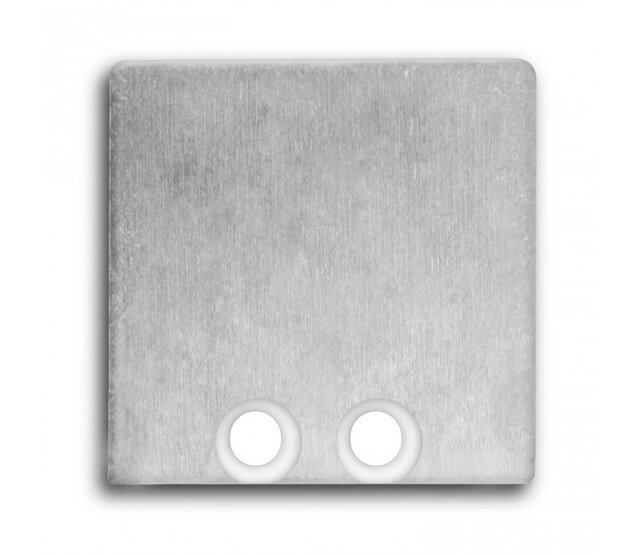 Endkappe für LED-Aluminiumprofil 18ALU ohne Kabeldurchführung – Passend für LED-Streifen, 18 mm Breite, präzise Montage, hochwertiges Aluminium, staub- und spritzwassergeschützt