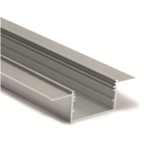LED Trockenbauprofil XL30TrimlessALU – 33,4 × 21 mm, 2 m, mit opaler Klick-Abdeckung | Trimless-Optik für extra breite LED Streifen bis 31 mm
