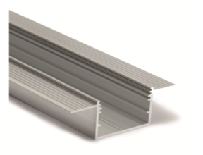 LED Trockenbauprofil XL30TrimlessALU – 33,4 × 21 mm, 2 m, mit opaler Klick-Abdeckung | Trimless-Optik für extra breite LED Streifen bis 31 mm