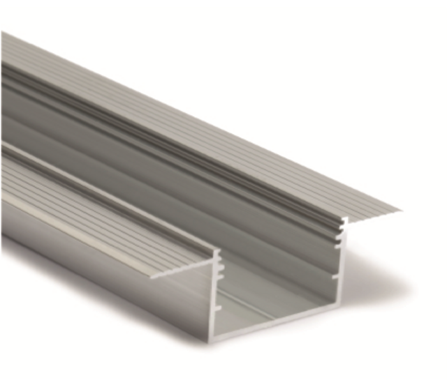 LED Trockenbauprofil XL30TrimlessALU – 33,4 × 21 mm, 2 m, mit opaler Klick-Abdeckung | Trimless-Optik für extra breite LED Streifen bis 31 mm