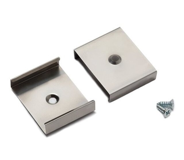 LED-Profil XL29/XL30 Trimless ALU mit Montageklemmermen für LED-Streifen, 29/30 mm Breite, Aluminium, nahtlose Optik, einfache Installation, für Decken- und Wandmontage, inkl. Befestigungsklemmen