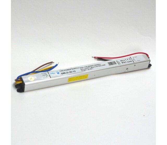 Wasserdichtes schmales LED-Netzteil 60 Watt 12 Volt 5 Ampere IP67 – kompakt für LED-Streifen – Sonderangebot