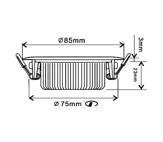LED Einbaustrahler WARMWEISS 2700K - 5W, schwenkbar, 75mm Einbaudurchmesser, IP54, extra warmweiß, energieeffizient, für Decken- und Wandmontage, ideal für Wohnräume und Außenbereiche LED Einbaustrahler WARMWEISS 2700K - 5W, schwenkbar, 75mm Einbaudurchmesser, IP54, extra warmweiß, energieeffizient, für Decken- und Wandmontage, ideal für Wohnräume und Außenbereiche