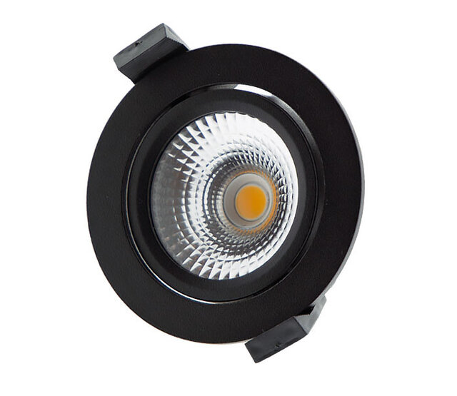LED Einbaustrahler WARMWEISS 2700K - 5W, schwenkbar, 75mm Einbaudurchmesser, IP54, extra warmweiß, energieeffizient, für Decken- und Wandmontage, ideal für Wohnräume und Außenbereiche LED Einbaustrahler WARMWEISS 2700K - 5W, schwenkbar, 75mm Einbaudurchmesser, IP54, extra warmweiß, energieeffizient, für Decken- und Wandmontage, ideal für Wohnräume und Außenbereiche