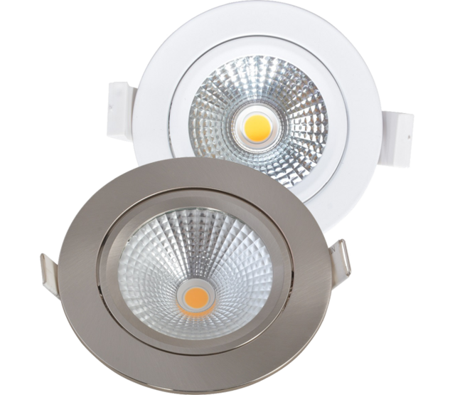 LED Einbaustrahler Edelstahl (RVS) - schwenkbar - 5W 4000K neutralweiß - Lochdurchmesser 75mm - IP54 - energieeffizient - für Decken- und Wandmontage - modernes Design LED Einbaustrahler Edelstahl (RVS) - schwenkbar - 5W 4000K neutralweiß - Lochdurchmesser 75mm - IP54 - energieeffizient - für Decken- und Wandmontage - modernes Design