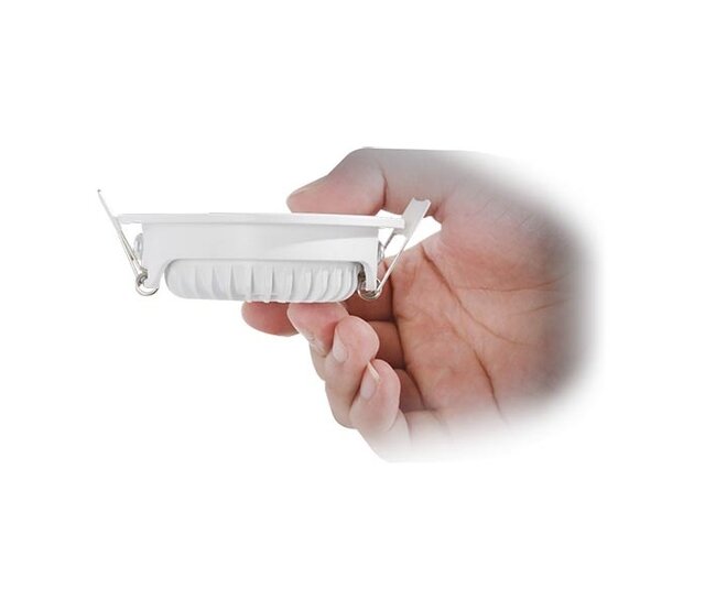 Dim-to-Warm LED Einbaustrahler Schwarz - Schwenkbar - 5W 2000-3000K - 75mm Einbauöffnung - IP54 - Energieeffiziente LED-Technik für gemütliches Licht