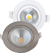 Dim-to-Warm LED Einbaustrahler Schwarz - Schwenkbar - 5W 2000-3000K - 75mm Einbauöffnung - IP54 - Energieeffiziente LED-Technik für gemütliches Licht