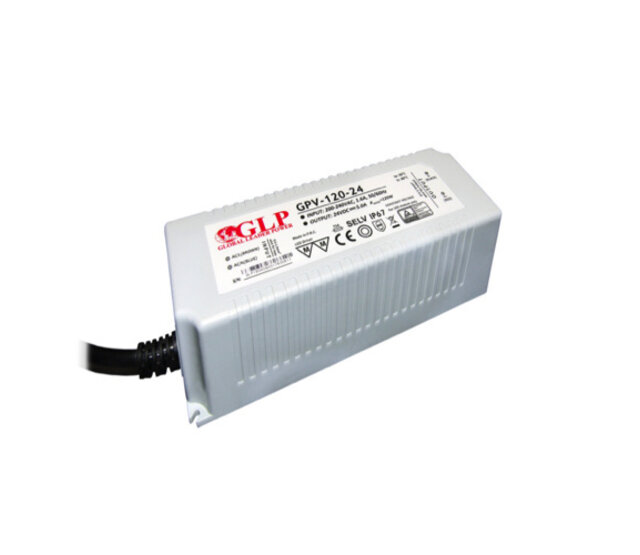 LED-Netzteil 120 Watt 24 Volt 5 Ampere – IP67 wasserdicht – GLP GPV-120-24 – Konstantspannungsversorgung für LED-Streifen, Beleuchtung & mehr – robuste Bauweise für Innen- und Außenbereich LED-Netzteil 120 Watt 24 Volt 5 Ampere – IP67 wasserdicht – GLP GPV-120-24 – Konstantspannungsversorgung für LED-Streifen, Beleuchtung & mehr – robuste Bauweise für Innen- und Außenbereich