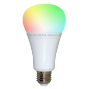 E27 LED Lampe 12W RGB+CCT (2700K-6500K) dimmbar, 16 Millionen Farben, von extra warmweiß bis kaltweiß, IP20, 1100 lm, 230V, für Smart Home & Wohnraumbeleuchtung