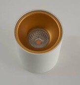 LED Aufbauleuchte weiß Ø 97 x 140 mm - GU10 Fassung - 1811WEISSGOLD KIVI - Decken- oder Wandmontage - Energieeffiziente Innenbeleuchtung