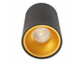 Schwarze Aufbauspot Ø 97x140mm – GU10 – 1811SCHWARZGOLD KIVI