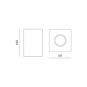 GU10 LED-Einbaustrahler Schwarz, Ø 60 x 100 mm, MANGOSQUARE 1812SCHWARZ – Quadratischer LED-Spot für Deckenmontage, 60 mm Durchmesser, 100 mm Einbautiefe, ideal für moderne Beleuchtung GU10 LED-Einbaustrahler Schwarz, Ø 60 x 100 mm, MANGOSQUARE 1812SCHWARZ – Quadratischer LED-Spot für Deckenmontage, 60 mm Durchmesser, 100 mm Einbautiefe, ideal für moderne Beleuchtung