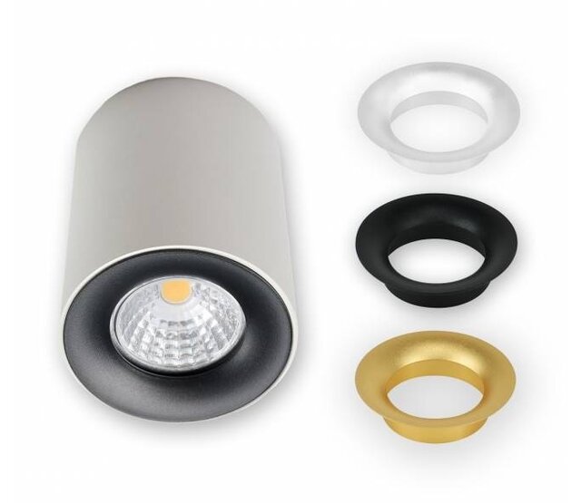 Einbaustrahler weiß Ø 80/100 mm - GU10 Fassung - inkl. 3 Farbringen (1903WEISS TRIO) - präzise LED-Spotbeleuchtung für Decken- und Wandmontage, dimmbar, geeignet für Halogen- und LED-Lampen Einbaustrahler weiß Ø 80/100 mm - GU10 Fassung - inkl. 3 Farbringen (1903WEISS TRIO) - präzise LED-Spotbeleuchtung für Decken- und Wandmontage, dimmbar, geeignet für Halogen- und LED-Lampen