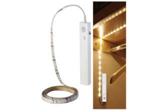 LED Streifen Küchenbeleuchtung Batterie 100 cm - 3000K - mit Bewegungsmelder