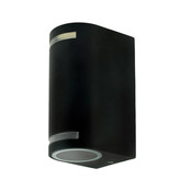 LED Außenwandlampe schwarz - 90 x 150 mm - GU10 Fassung - 1902UPDOWNZWART - Beleuchtung für Hausfassaden, Gärten & Eingangsbereiche - Energieeffiziente Up-Down-Beleuchtung - Wetterfest & langlebig LED Außenwandlampe schwarz - 90 x 150 mm - GU10 Fassung - 1902UPDOWNZWART - Beleuchtung für Hausfassaden, Gärten & Eingangsbereiche - Energieeffiziente Up-Down-Beleuchtung - Wetterfest & langlebig