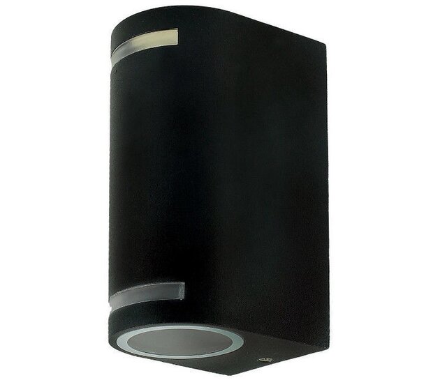 LED Außenwandlampe schwarz - 90 x 150 mm - GU10 Fassung - 1902UPDOWNZWART - Beleuchtung für Hausfassaden, Gärten & Eingangsbereiche - Energieeffiziente Up-Down-Beleuchtung - Wetterfest & langlebig LED Außenwandlampe schwarz - 90 x 150 mm - GU10 Fassung - 1902UPDOWNZWART - Beleuchtung für Hausfassaden, Gärten & Eingangsbereiche - Energieeffiziente Up-Down-Beleuchtung - Wetterfest & langlebig