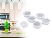 5 kabellose dimmbare LED-Spots mit Batterie und Fernbedienung