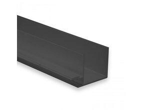 LED Gipsprofil 2m 43,5x28,32mm GIPSSLIM01 Schwarz – Opal/Milchweiß (80%)