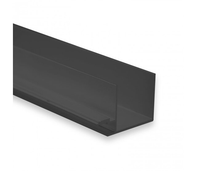 LED Gipsprofil 2 Meter, 43,5 mm x 28,32 mm, GIPSSLIM01ZWART - Opal / Milchweiß (80%), LED Streifen-Einbauprofil für indirekte Beleuchtung, präzise Kanten, hochwertiges Aluminium, ideal für moderne Raumgestaltung LED Gipsprofil 2 Meter, 43,5 mm x 28,32 mm, GIPSSLIM01ZWART - Opal / Milchweiß (80%), LED Streifen-Einbauprofil für indirekte Beleuchtung, präzise Kanten, hochwertiges Aluminium, ideal für moderne Raumgestaltung