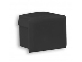 06SCHWARZ Endkappe ohne Kabeldurchführung für 6 mm LED Streifen Aluminiumprofil, schwarz
