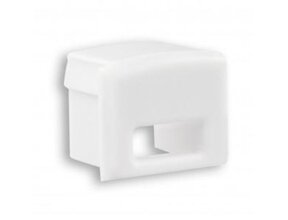 06WEISS Endkappe mit Kabeldurchführung für LED Streifen – robust & passgenau