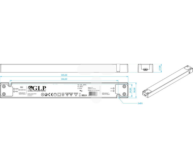 75W LED-Netzteil 12V 6,25A IP20 – Kompaktes Treibergerät für LED-Streifen & Beleuchtung – Effiziente Stromversorgung für Innenanwendungen