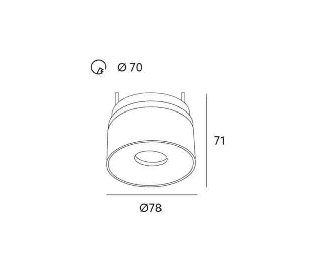 Schwenkbarer LED-Einbau-Spot Schwarz Ø 78 x 82 mm - 8 Watt - 3000K Warmweiß - 1908ZWART OSLO 8W - Energieeffiziente LED-Technik Schwenkbarer LED-Einbau-Spot Schwarz Ø 78 x 82 mm - 8 Watt - 3000K Warmweiß - 1908ZWART OSLO 8W - Energieeffiziente LED-Technik