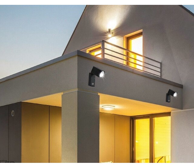 Schwenkbare LED Außenwandlampe - Schwarz - 165 x 100 mm - GU10 Fassung - QUAZAR15ZWART - Energieeffiziente Außenbeleuchtung mit modernem Design für Haus und Garten Schwenkbare LED Außenwandlampe - Schwarz - 165 x 100 mm - GU10 Fassung - QUAZAR15ZWART - Energieeffiziente Außenbeleuchtung mit modernem Design für Haus und Garten