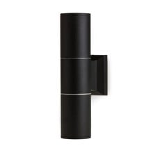 LED Up & Down Wandleuchte Außen Schwarz 65x260mm GU10 IP44 QUAZAR3