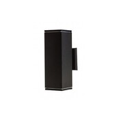 LED Außenwandlampe mit Auf- und Abstrahlung - Schwarz 90 x 260 mm - GU10 Fassung - Energieeffiziente QUAZAR4 Außenleuchte - Wetterfest & Modern LED Außenwandlampe mit Auf- und Abstrahlung - Schwarz 90 x 260 mm - GU10 Fassung - Energieeffiziente QUAZAR4 Außenleuchte - Wetterfest & Modern