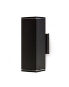 LED Außenwandlampe mit Auf- und Abstrahlung - Schwarz 90 x 260 mm - GU10 Fassung - Energieeffiziente QUAZAR4 Außenleuchte - Wetterfest & Modern LED Außenwandlampe mit Auf- und Abstrahlung - Schwarz 90 x 260 mm - GU10 Fassung - Energieeffiziente QUAZAR4 Außenleuchte - Wetterfest & Modern