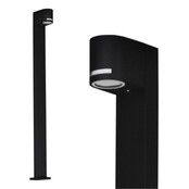 Standleuchte mit halbrundem LED-Streifen für Außenbereich - Schwarz 100 cm x 15 cm - GU10-Sockel - QUAZAR14 SCHWARZ - Wetterfeste Außenbeleuchtung Standleuchte mit halbrundem LED-Streifen für Außenbereich - Schwarz 100 cm x 15 cm - GU10-Sockel - QUAZAR14 SCHWARZ - Wetterfeste Außenbeleuchtung