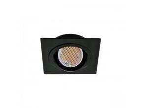 Schwenkbare LED Spot Einbaugehäuse OH328 – Matt Schwarz, IP44, 10W, Ø 80 mm