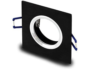 Schwenkbare LED-Spot Einbaugehäuse OH20 Mattschwarz mit Silber – 20W, IP44, dimmbar