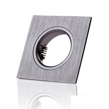 Schwenkbare LED Einbauspot Gehäuse Edelstahl OH20 – Silber gebürstet