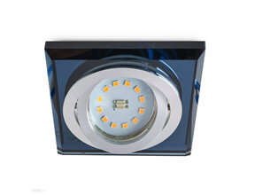 Schwenkbare LED Spot Einbaugehäuse – OH51 Transparent Schwarz Silber