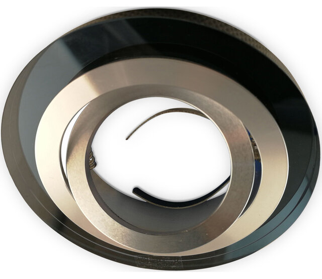 Schwenkbare runde LED-Spot-Gehäuse OH50 - Transparent Schwarz mit Silber, 50 mm Durchmesser, IP44, für Innen- und Außenbereich, dimmbar, energieeffizient, 12V/24V, ideal für moderne Beleuchtungslösungen Schwenkbare runde LED-Spot-Gehäuse OH50 - Transparent Schwarz mit Silber, 50 mm Durchmesser, IP44, für Innen- und Außenbereich, dimmbar, energieeffizient, 12V/24V, ideal für moderne Beleuchtungslösungen