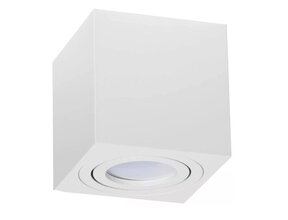 Quadratische LED Aufbauleuchte Weiß – OH37WEISS – Schwenkbar