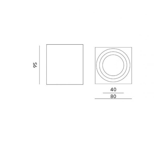 Wasserdichte quadratische LED-Einbaustrahler Ø 80 x 95 mm - GU10 - Schwarz - AQUARIUS - IP65 - für Außen- und Innenbereich - präzise Beleuchtung Wasserdichte quadratische LED-Einbaustrahler Ø 80 x 95 mm - GU10 - Schwarz - AQUARIUS - IP65 - für Außen- und Innenbereich - präzise Beleuchtung