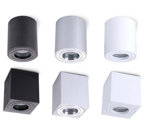 Wasserdichte quadratische LED-Einbaustrahler Ø 80 x 95 mm - GU10 - Schwarz - AQUARIUS - IP65 - für Außen- und Innenbereich - präzise Beleuchtung Wasserdichte quadratische LED-Einbaustrahler Ø 80 x 95 mm - GU10 - Schwarz - AQUARIUS - IP65 - für Außen- und Innenbereich - präzise Beleuchtung