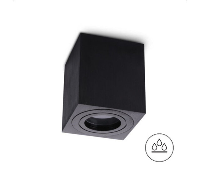 Wasserdichte quadratische LED-Einbaustrahler Ø 80 x 95 mm - GU10 - Schwarz - AQUARIUS - IP65 - für Außen- und Innenbereich - präzise Beleuchtung Wasserdichte quadratische LED-Einbaustrahler Ø 80 x 95 mm - GU10 - Schwarz - AQUARIUS - IP65 - für Außen- und Innenbereich - präzise Beleuchtung