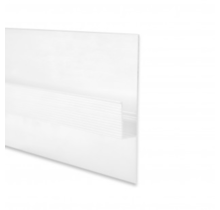 LED-Wandprofil 2 Meter (93,10 mm x 12,50 mm) für Gipskarton – GIPS12WIT – Ideal für LED-Streifen, präzise Maße, optimale Lichtführung, weiß, für moderne Beleuchtungslösungen