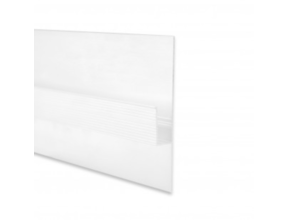 LED Trockenbauprofil 2m (93,1 x 12,5 mm) für LED Streifen bis 11,5 mm – GIPS12WEISS, weiß, inkl. opaler und klarer Abdeckung